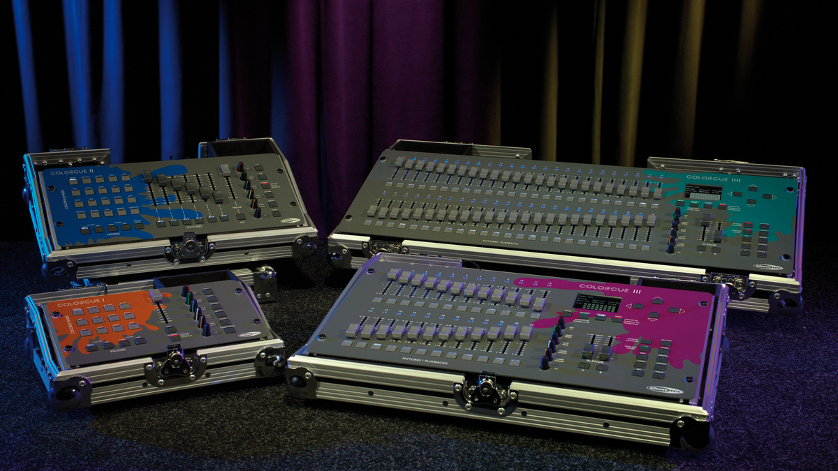 ColorCue 2 LED-ljusbord, 6 faders, 6 färger
