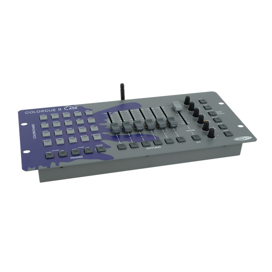 ColorCue 2 Air batteridrivet LED-ljusbord, 6 faders, 6 färger, trådlös DMX