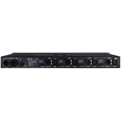 Booster 2048 DMX-splitter/booster, 4 universum, 3-polig XLR