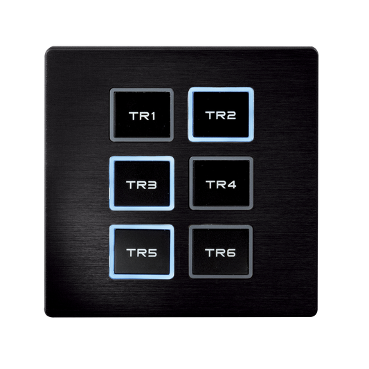 Wall Panel Remote för TR-512 Install/Pocket, svart front