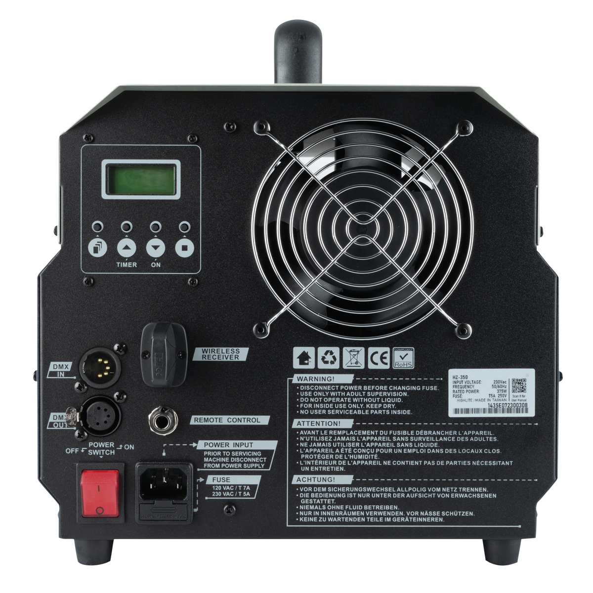 HZ-350 dismaskin, 300 W