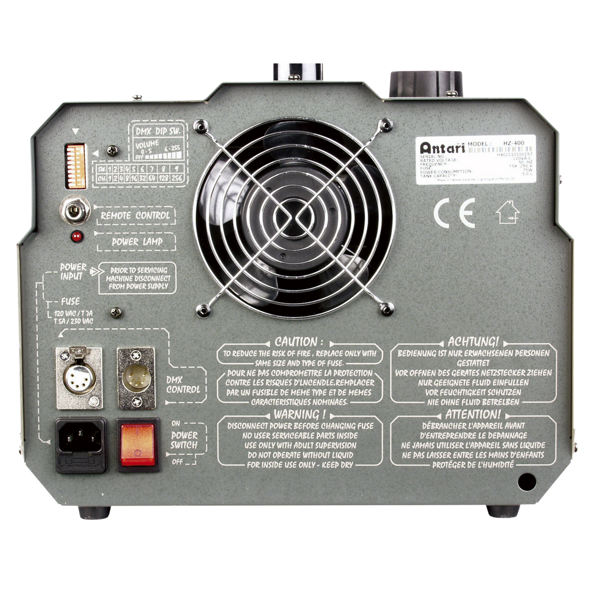 HZ-400 dismaskin, 400 W