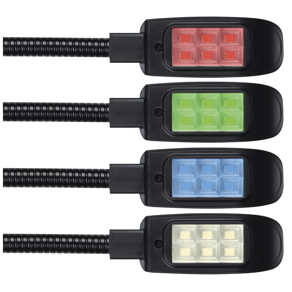 GooseLight XLR, RGBW, 45 cm, 4-polig rak, dimbar