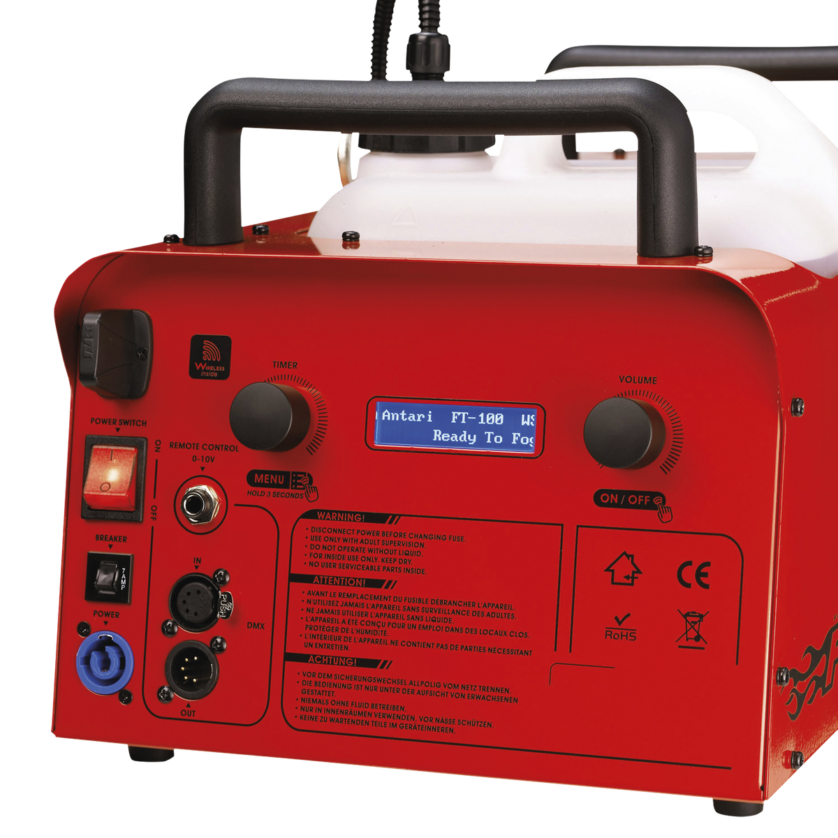 FT-100 rökmaskin för brandövning, 1 500 W