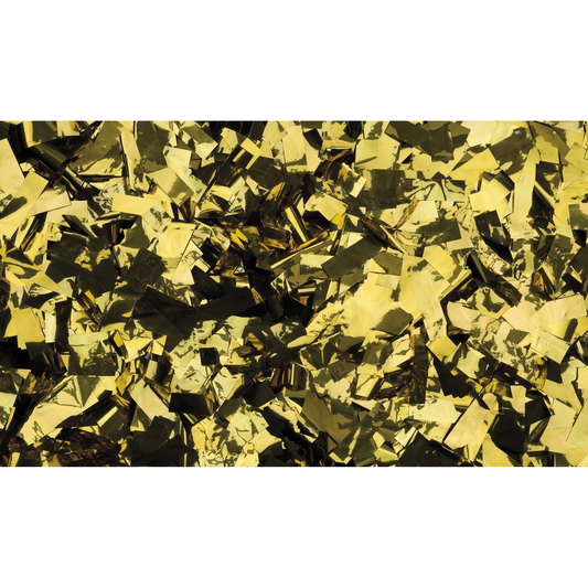 Metallkonfetti, rektangulär, guld, 55 × 17 mm, 1 kg, flamskyddad