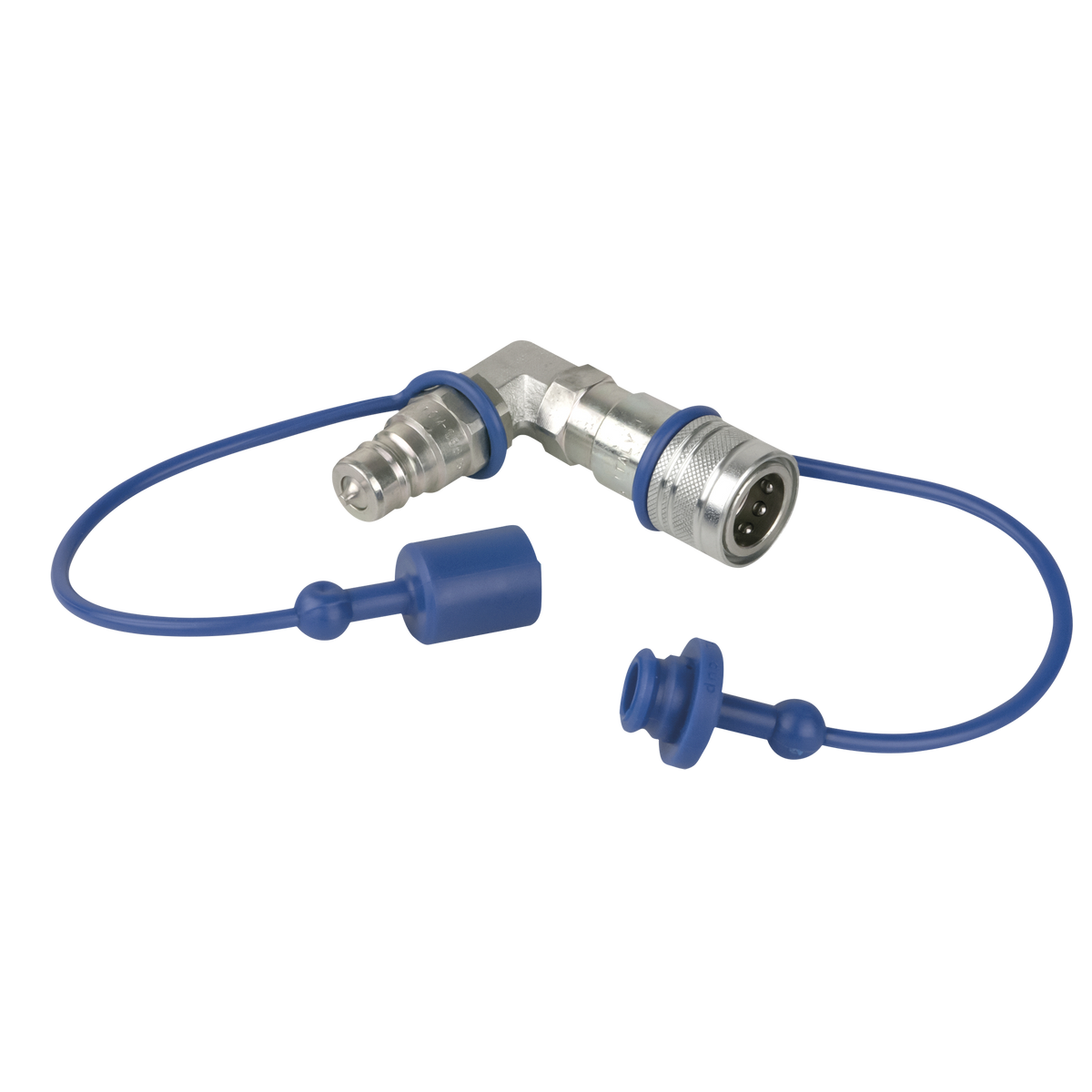 CO₂ 90° 3/8 Q-Lock-koppling, slutet system