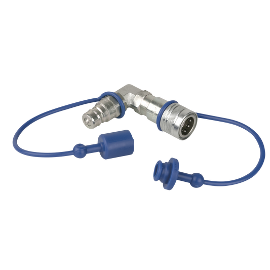 CO₂ 90° 3/8 Q-Lock-koppling, slutet system
