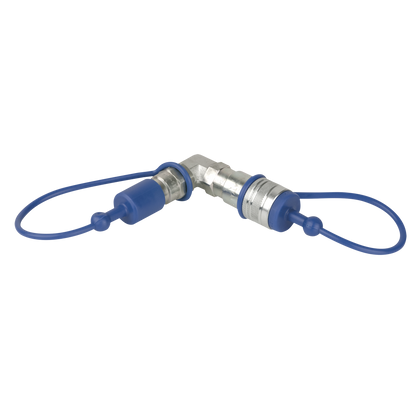 CO₂ 90° 3/8 Q-Lock-koppling, slutet system