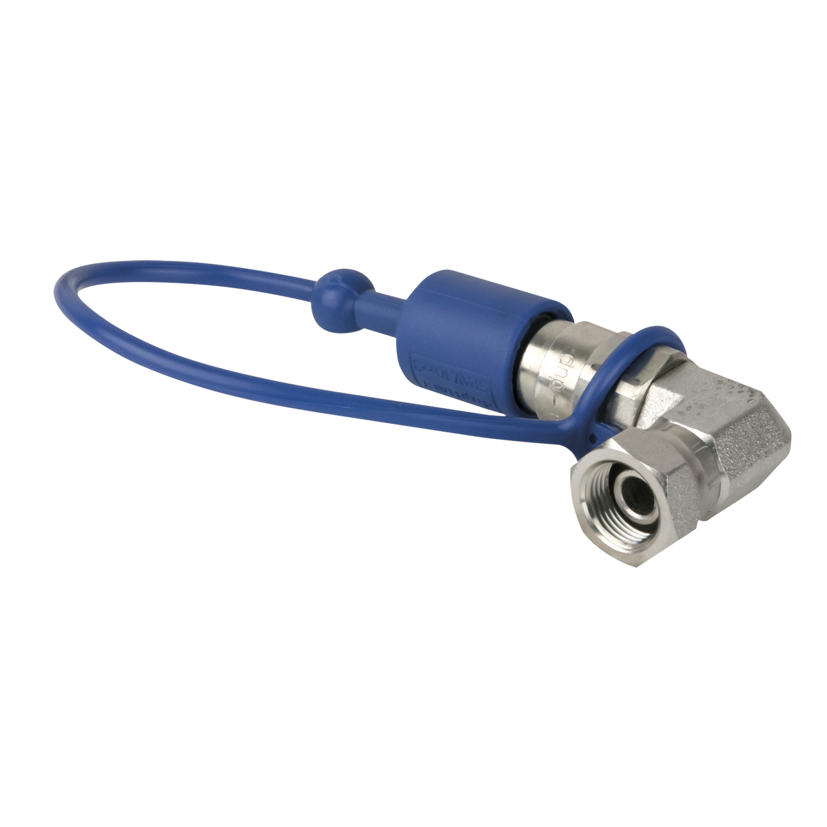 CO₂ 90° 3/8 till Q-Lock-adapter, hane, slutet system