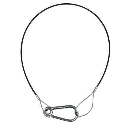 Säkerhetswire 2 mm, Light Duty, 50 cm, max 5 kg, svart