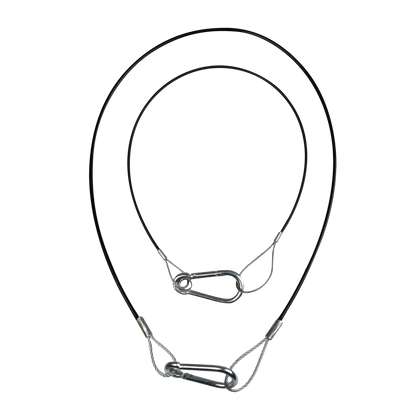 Säkerhetswire 2 mm, Light Duty, 50 cm, max 5 kg, svart
