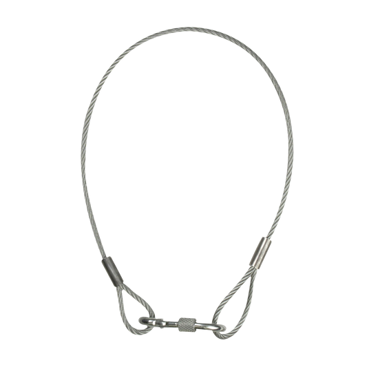 Säkerhetswire 4 mm, 50 cm, max 40 kg, silver