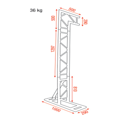 Mobile DJ Truss Stand