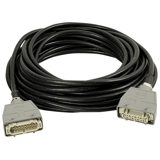 16-polig multikabel för 110 V motorstyrning, 16 × 1,5 mm², 20 m