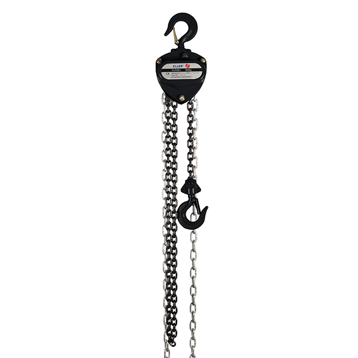 Manuell kättingtalja PHE1 1 000 kg, lyfthöjd 12 m, utan överlastskydd