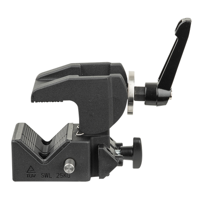 Multigrip-klämma, 10–55 mm, SWL 25 kg, svart, TÜV