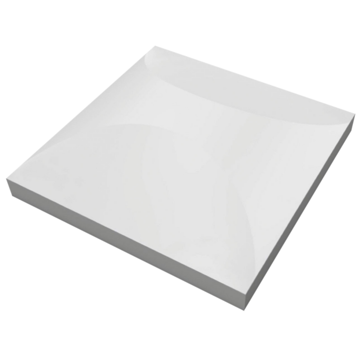 SEG-stretchtyg för 3D-dekorpanel, vit, 100 × 100 cm