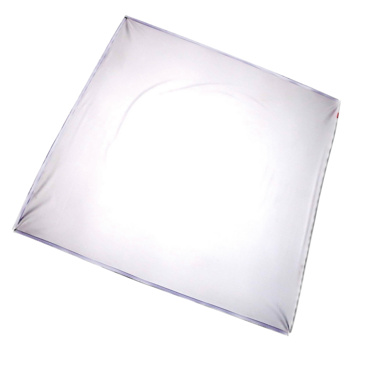 SEG-stretchtyg för 3D-dekorpanel, vit, 100 × 100 cm