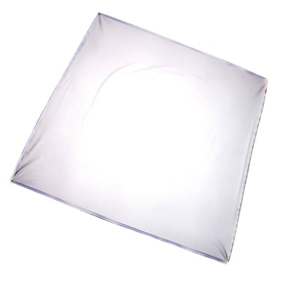SEG-stretchtyg för 3D-dekorpanel, vit, 100 × 100 cm