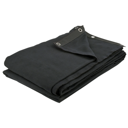 Fondtyg Dekomolton 160 g/m², svart, 300 × 400 cm (B × H)