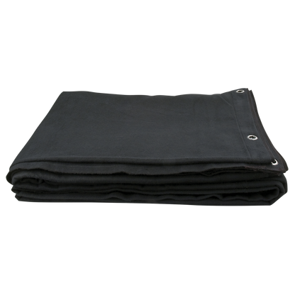 Fondtyg Dekomolton 160 g/m², svart, 300 × 400 cm (B × H)