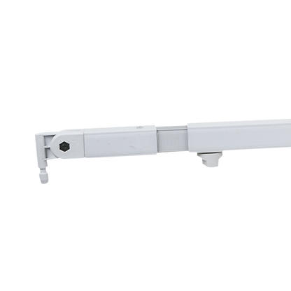 Teleskopisk draperibom 90–120 cm, vit
