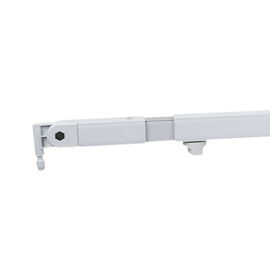 Teleskopisk draperibom 90–120 cm, vit