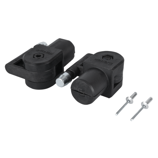 Adaptersats för runda draperibommar Ø 31/36 mm, svart
