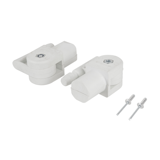 Adaptersats för runda draperibommar Ø 31/36 mm, vit