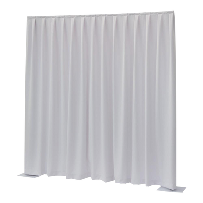 P&D-draperi MGS 175 g/m², vit, 330 × 500 cm (B × H), veckat