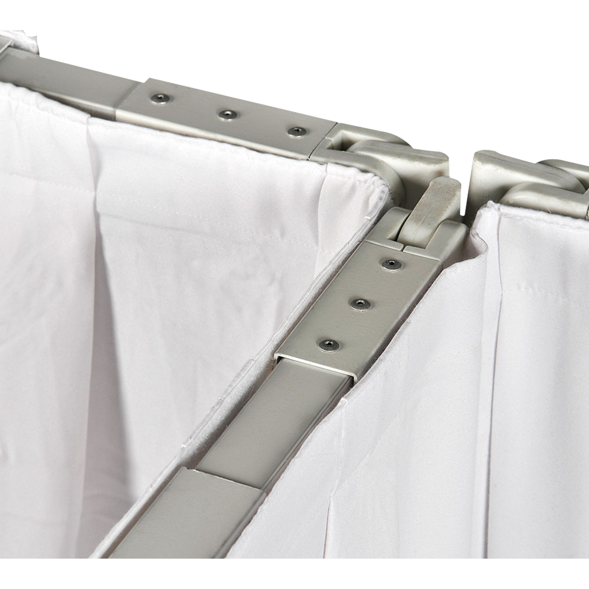 P&D-draperi MGS 175 g/m², vit, 330 × 500 cm (B × H), veckat