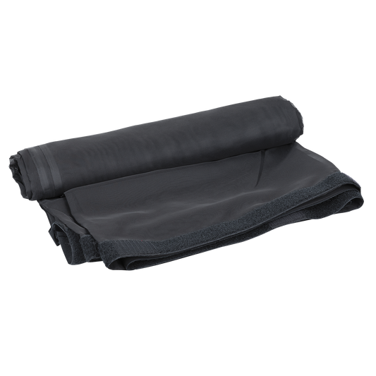 Voilegardin CS 55 g/m², svart, 300 × 300 cm (B × H), ovecklad