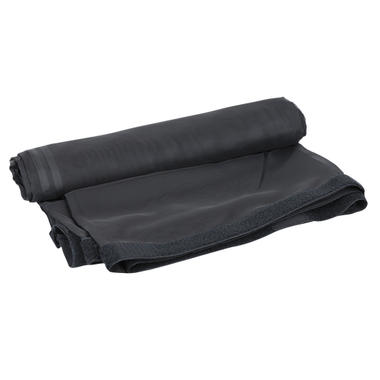 Voilegardin CS 55 g/m², svart, 300 × 400 cm (B × H), ovecklad