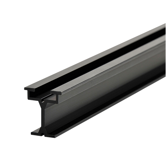 Eurotrack skena svart 200 cm anodiserad