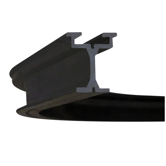Eurotrack kurva 90° svart R=1000 mm