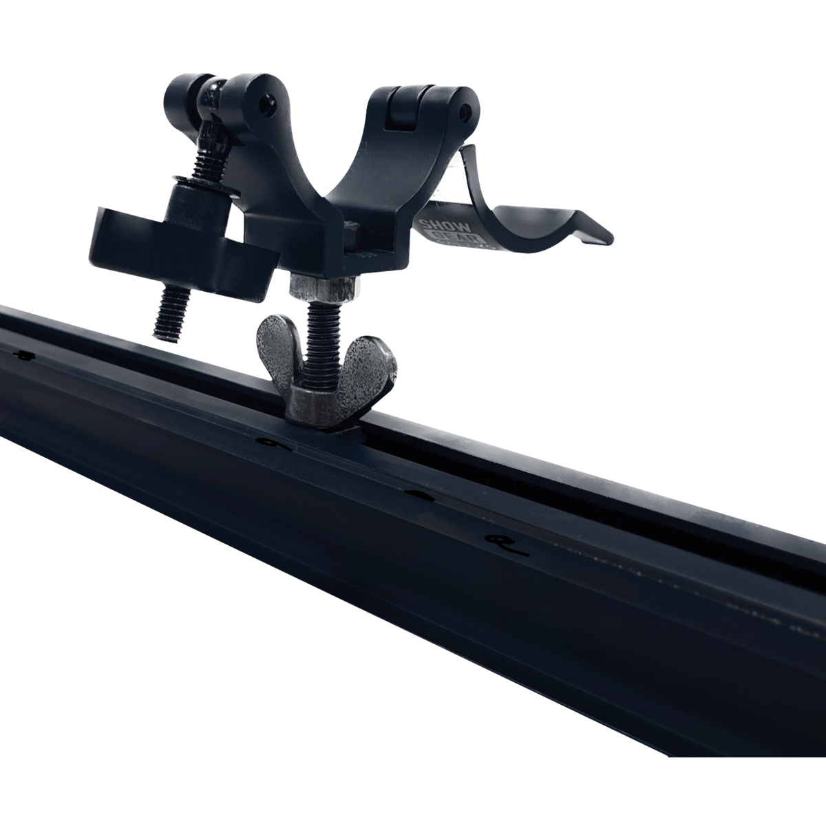 Eurotrack halvkoppling med bult M10 × 35 och glidmutter, svart