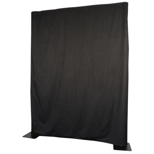 P&D-draperi Molton 300 g/m², svart, 400 × 300 cm (B × H), oveckat
