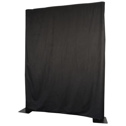 P&D-draperi Molton 300 g/m², svart, 400 × 400 cm (B × H), oveckat