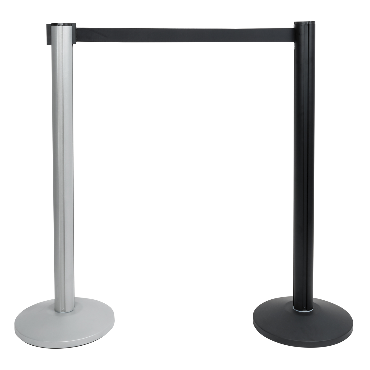 2 m justerbar publikavspärrning PRO, silver