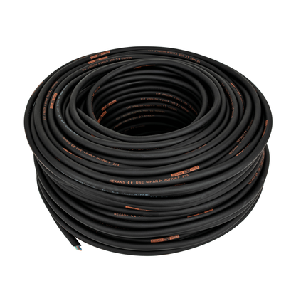 Titanex neoprenkabel svart 3x 2,5 mm², 100 m trumma