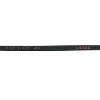 Lineax neoprenkabel svart 3x 1,5 mm², 100 m trumma