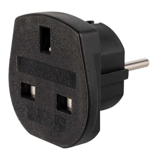 Adapter brittisk stickpropp till Schuko, 230 V/240 V