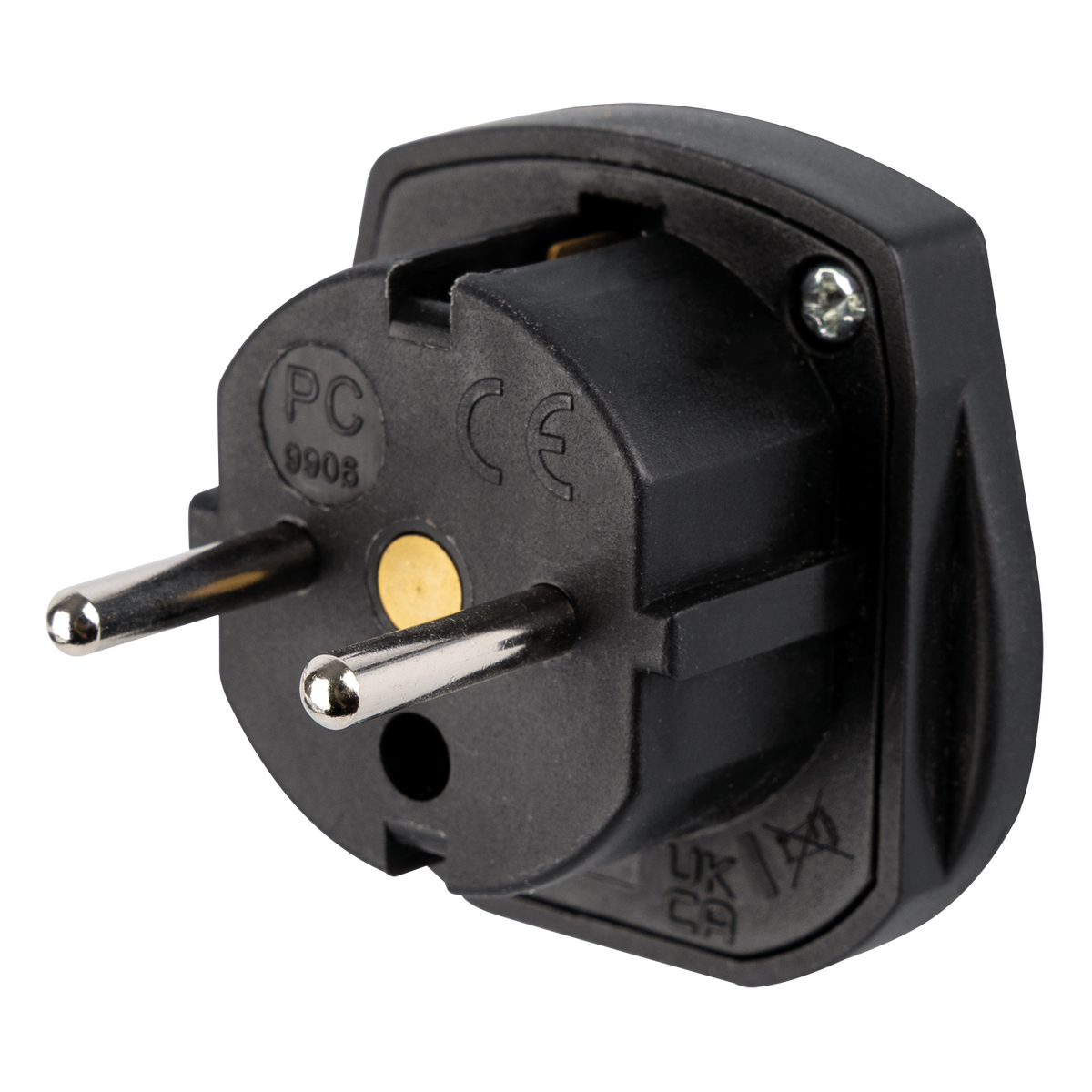 Adapter brittisk stickpropp till Schuko, 230 V/240 V