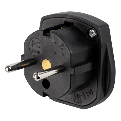 Adapter brittisk stickpropp till Schuko, 230 V/240 V