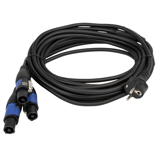 Splitter Schuko till Neutrik powerCON, 3-vägs, 5 m