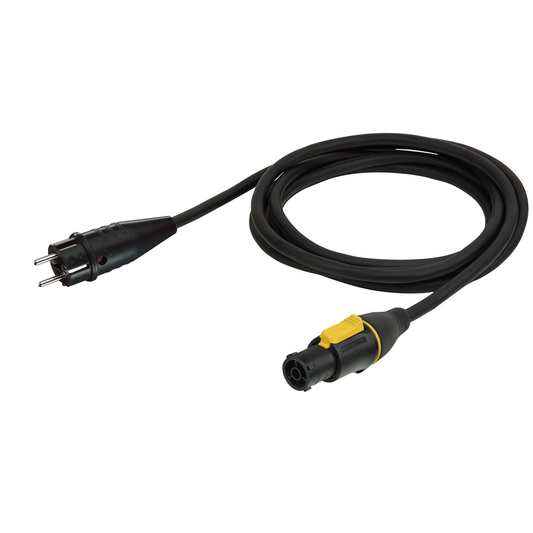 Strömkabel powerCON TRUE1 – Schuko, 3 × 1,5 mm², 1,5 m