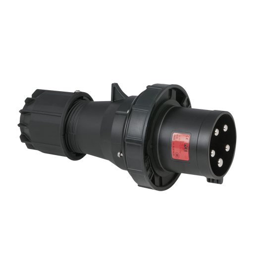 CEE 125 A 400 V 5-polig stickpropp hane – svart, IP67