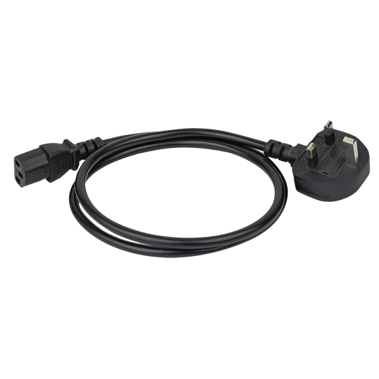 Strömkabel brittisk BS13 till IEC C13, 3 × 1,0 mm², 3 m