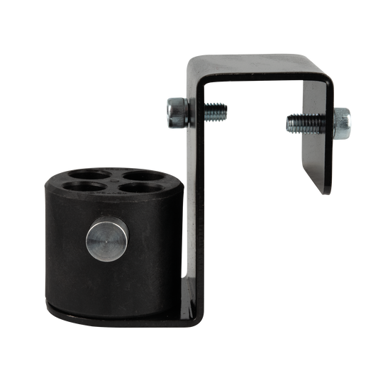Flexadapter med 4-vägskoppling, svart pulverlackerad