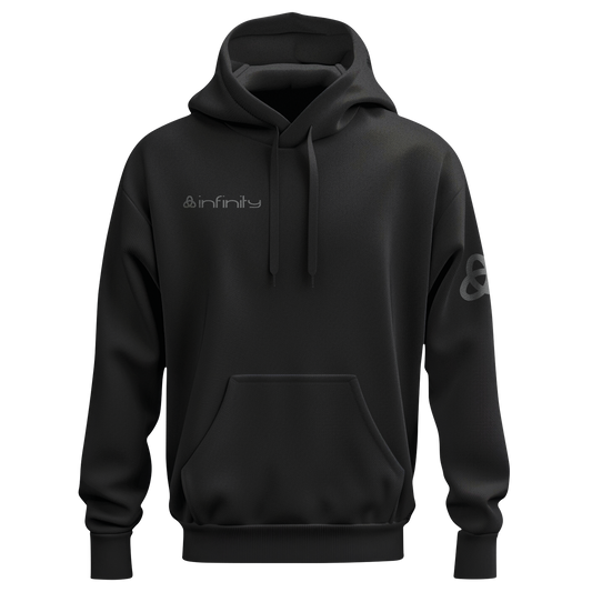 Hoodie – unisex, svart, storlek M